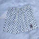  2118 - HÀNG CHÍNH HÃNG - Quần Short MLB Monogram Nỉ - TRẮNG - *WHITE* - SALE 