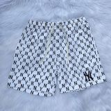  2118 - HÀNG CHÍNH HÃNG - Quần Short MLB Monogram Nỉ - TRẮNG - *WHITE* - SALE 