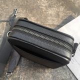  2187 - HÀNG CHÍNH HÃNG - TÚI ĐEO CHÉO COACH CROSSBODY IN SIGNATURE (MÀU ĐEN XÁM) 