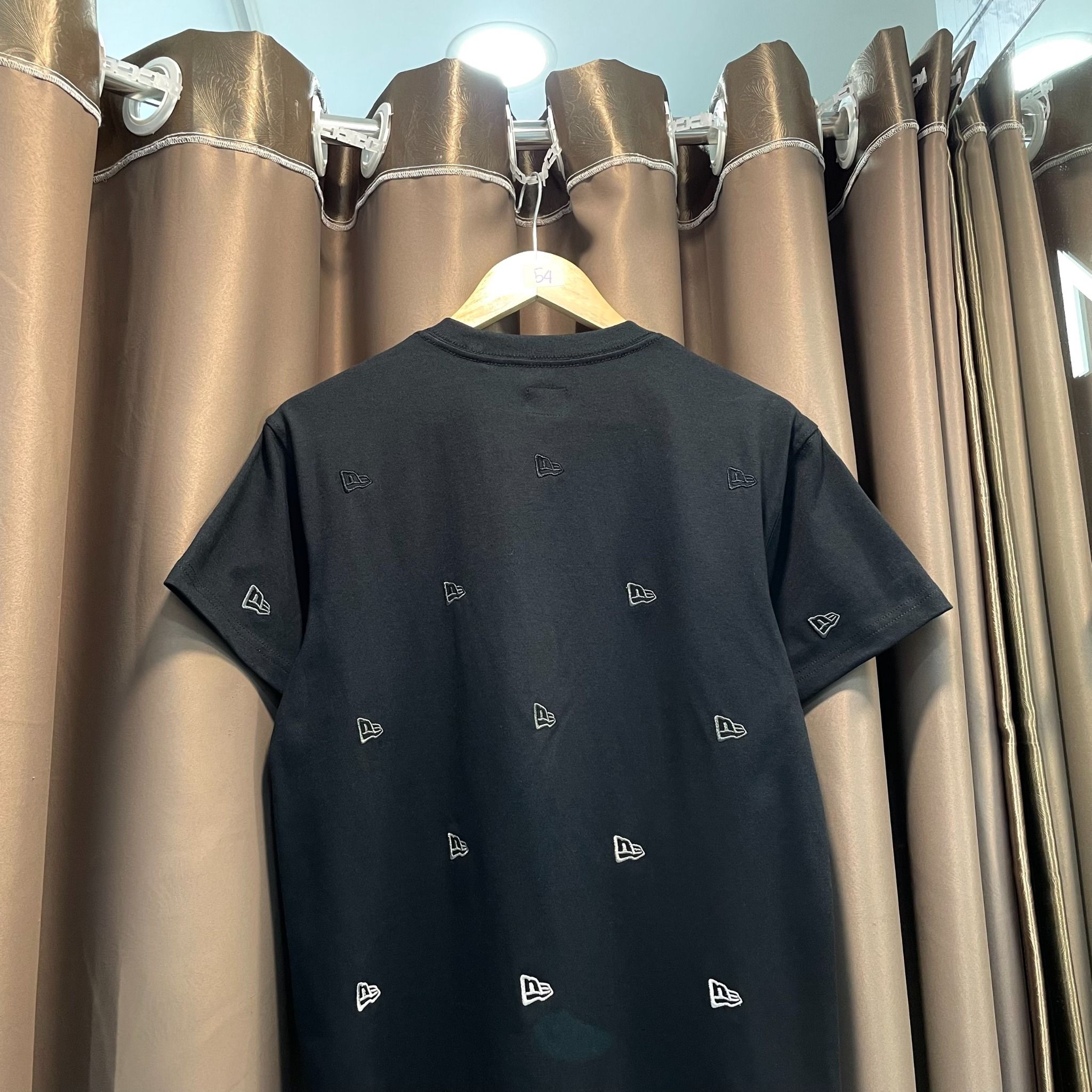  2249 - HÀNG CHÍNH HÃNG - ÁO THUN NEW ERA - MULTI LOGO THÊU - ĐEN 