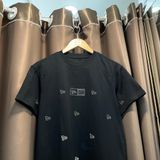  2249 - HÀNG CHÍNH HÃNG - ÁO THUN NEW ERA - MULTI LOGO THÊU - ĐEN 