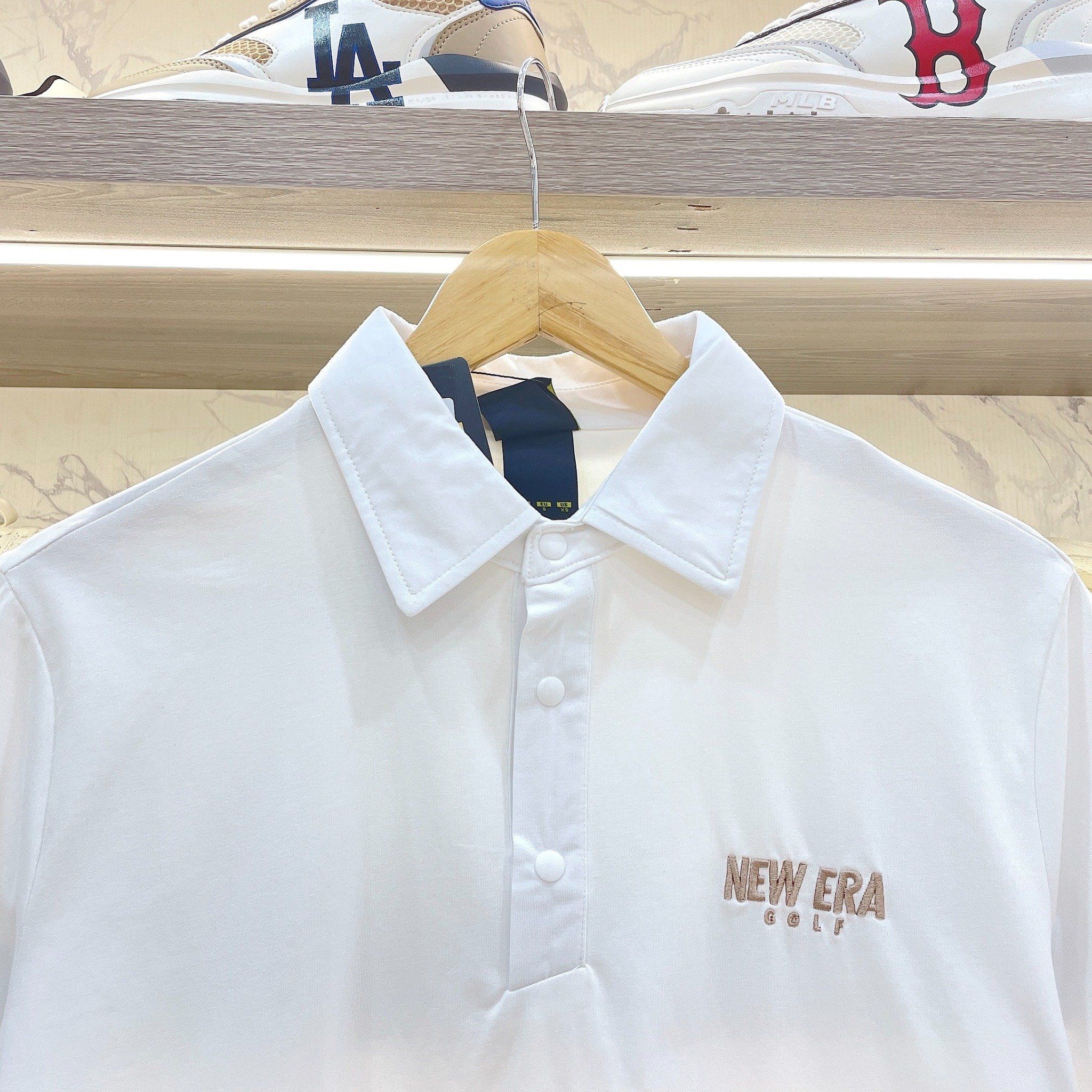  2251 - HÀNG CHÍNH HÃNG - ÁO POLO NEW ERA - ÁO POLO GOLF Logo New Era - TRẮNG 