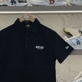  2264 - HÀNG CHÍNH HÃNG - ÁO POLO NEW ERA - ÁO POLO GOLF Logo New Era - ĐEN 