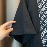  2270 - HÀNG CHÍNH HÃNG - ÁO LIFE WORK - CON CHÓ ĐEO KÍNH - ĐEN - CODE: LW234TS084 