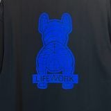  2271 - HÀNG CHÍNH HÃNG - ÁO LIFE WORK - LOGO MINI XANH - ĐEN - CODE: LW234TS088 