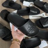  2309 - HÀNG CHÍNH HÃNG - DÉP ADILETTE AQUA SLIDE 2.0 - BIG LOGO - ĐEN FULL - CODE: IF7371 