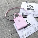  2128 - HÀNG CHÍNH HÃNG - TÚI MLB DIAMOND MONOGRAM MINI TOTE BAG NEW YORK YANKEES - PINK - CODE: 7ACRMD34N-50PKL 