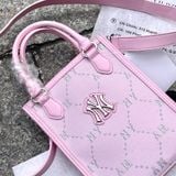  2128 - HÀNG CHÍNH HÃNG - TÚI MLB DIAMOND MONOGRAM MINI TOTE BAG NEW YORK YANKEES - PINK - CODE: 7ACRMD34N-50PKL 