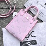  2128 - HÀNG CHÍNH HÃNG - TÚI MLB DIAMOND MONOGRAM MINI TOTE BAG NEW YORK YANKEES - PINK - CODE: 7ACRMD34N-50PKL 