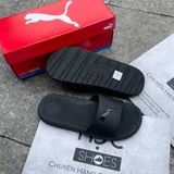  2313 - HÀNG CHÍNH HÃNG - DÉP PUMA COOL CAT 2.0 - ĐEN FULL - LOGO BÓNG - HẾT HÀNG 