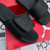  2283 - HÀNG CHÍNH HÃNG - DÉP PUMA COOL CAT 2.0 - ĐEN FULL - QUAI DÁN - CODE 389111 02 