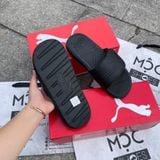  2283 - HÀNG CHÍNH HÃNG - DÉP PUMA COOL CAT 2.0 - ĐEN FULL - QUAI DÁN - CODE 389111 02 