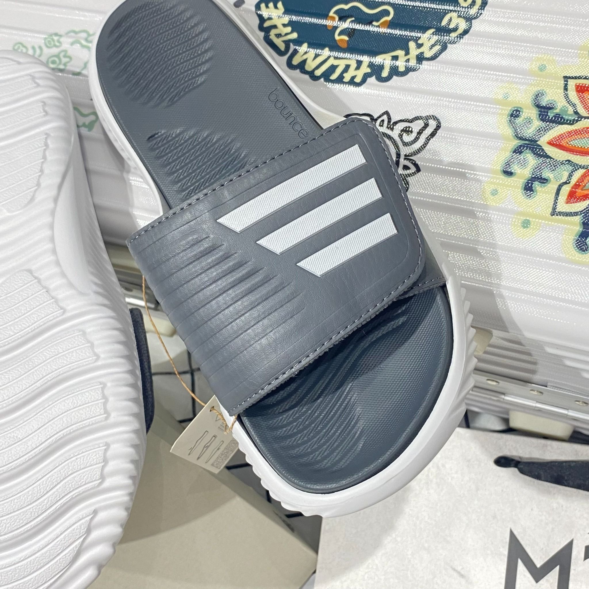  2320  - HÀNG CHÍNH HÃNG - DÉP ADIDAS ALPHABOUNCE - Code: GZ9503 [ Xám - Grey Five ] 