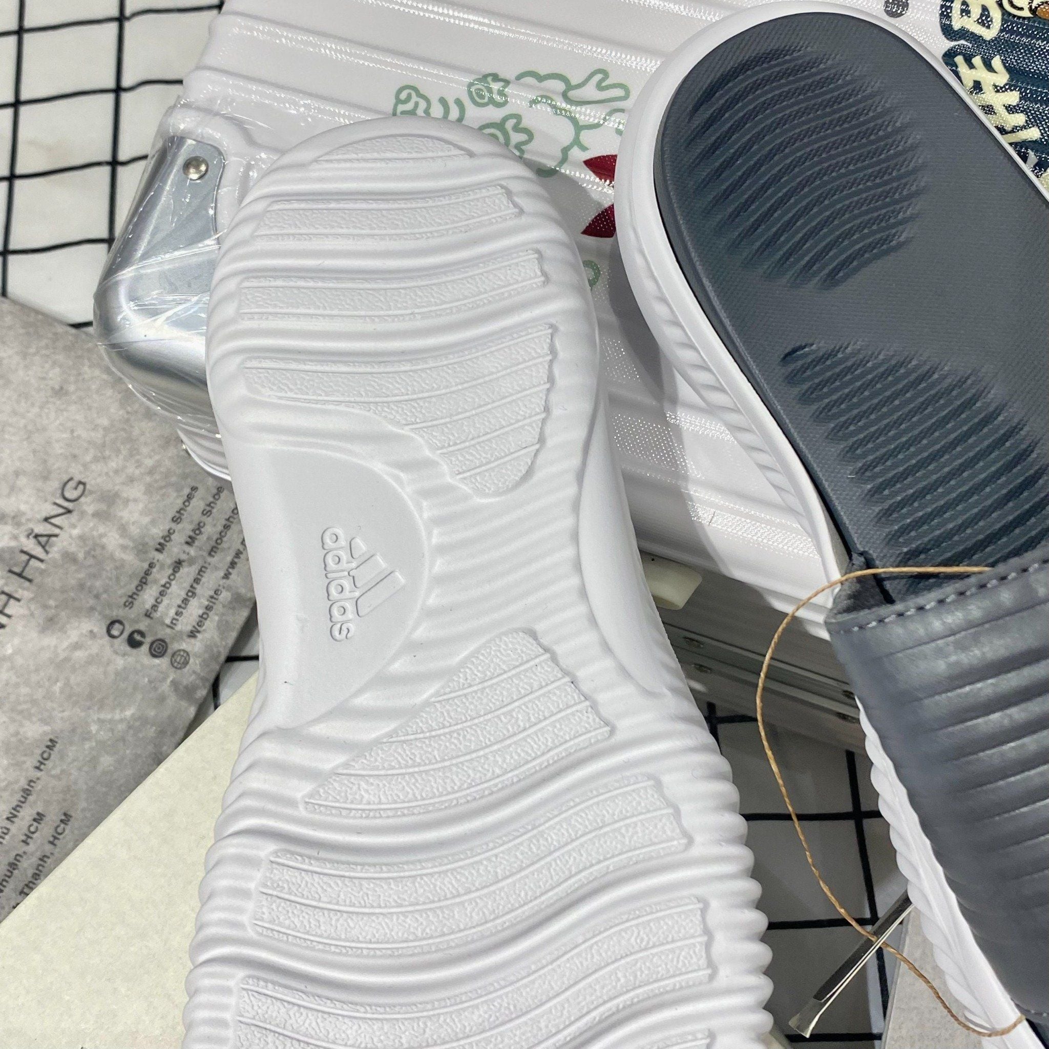  2320  - HÀNG CHÍNH HÃNG - DÉP ADIDAS ALPHABOUNCE - Code: GZ9503 [ Xám - Grey Five ] 