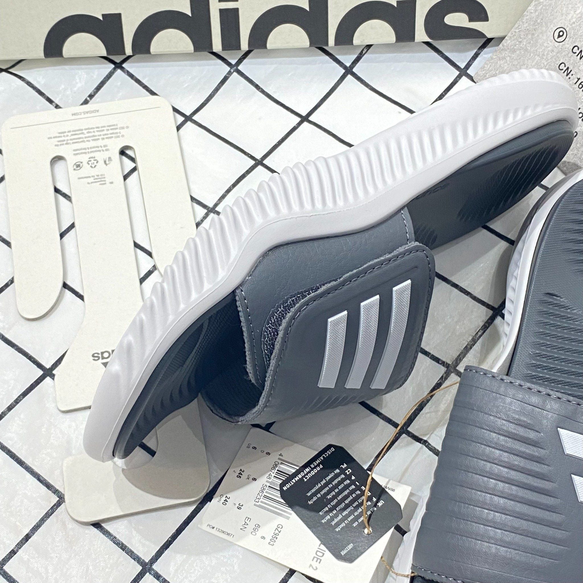  2320  - HÀNG CHÍNH HÃNG - DÉP ADIDAS ALPHABOUNCE - Code: GZ9503 [ Xám - Grey Five ] 