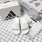  1104 - HÀNG CHÍNH HÃNG - DÉP ADIDAS 22 - BẬC THANG * MÀU TRẮNG * Code: HQ4672 