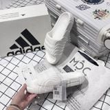  1104 - HÀNG CHÍNH HÃNG - DÉP ADIDAS 22 - BẬC THANG * MÀU TRẮNG * Code: HQ4672 