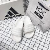  1104 - HÀNG CHÍNH HÃNG - DÉP ADIDAS 22 - BẬC THANG * MÀU TRẮNG * Code: HQ4672 