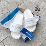  0988 - HÀNG CHÍNH HÃNG - DÉP  DISCOVERY BRICK SLIDE Quai Dán - MÀU *TRĂNG / BẠC * - CODE: DXLP4103N-WHL 