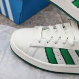  2326 - HÀNG CHÍNH HÃNG - GIÀY ADIDAS CAMPUS - TRẮNG SỌC GREEN - CODE IF8762 - 36 