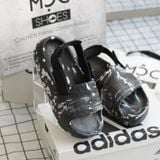  2342 - HÀNG CHÍNH HÃNG - DÉP ADIDAS 22 XLG - ĐEN LOANG TRẮNG 