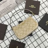  2343 - HÀNG CHÍNH HÃNG - TÚI COACH NOLITA KẸP NÁCH - NÂU KEM - CODE CA444-IMU4V 