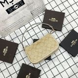  2343 - HÀNG CHÍNH HÃNG - TÚI COACH NOLITA KẸP NÁCH - NÂU KEM - CODE CA444-IMU4V 