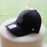  2303 - HÀNG CHÍNH HÃNG - MŨ - NÓN MLB  47 - LA ĐEN VIỀN TRẮNG - CODE 32CP85111 07L 