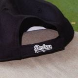  2303 - HÀNG CHÍNH HÃNG - MŨ - NÓN MLB  47 - LA ĐEN VIỀN TRẮNG - CODE 32CP85111 07L 