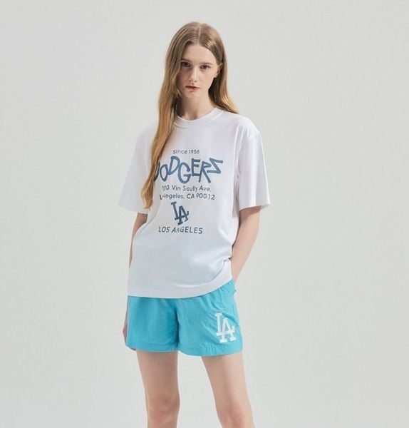  2698 - HÀNG CHÍNH HÃNG - ÁO THUN MLB - DODGER 1958 *TRẮNG - CODE:3ATSB2243-07WHS 