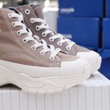  2381 - HÀNG CHÍNH HÃNG - GIÀY MLB CHUNKY HIGH - CỔ CAO (MÀU BE ) - *GREY/BEIGE* - CODE: 32SHU1111-43M 