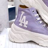  2382 - HÀNG CHÍNH HÃNG - GIÀY MLB CHUNKY HIGH - CỔ CAO (MÀU TÍM) - *PURPLE/YELLOW* - CODE: 32SHU1111-07V 