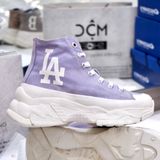  2382 - HÀNG CHÍNH HÃNG - GIÀY MLB CHUNKY HIGH - CỔ CAO (MÀU TÍM) - *PURPLE/YELLOW* - CODE: 32SHU1111-07V 