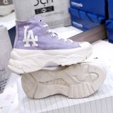  2382 - HÀNG CHÍNH HÃNG - GIÀY MLB CHUNKY HIGH - CỔ CAO (MÀU TÍM) - *PURPLE/YELLOW* - CODE: 32SHU1111-07V 