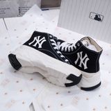  2380 - HÀNG CHÍNH HÃNG - GIÀY MLB CHUNKY HIGH -  CỔ CAO (MÀU ĐEN) - *BLACK/WHITE* - CODE: 32SHU1111-50L 