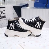  2380 - HÀNG CHÍNH HÃNG - GIÀY MLB CHUNKY HIGH -  CỔ CAO (MÀU ĐEN) - *BLACK/WHITE* - CODE: 32SHU1111-50L 