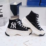 2380 - HÀNG CHÍNH HÃNG - GIÀY MLB CHUNKY HIGH -  CỔ CAO (MÀU ĐEN) - *BLACK/WHITE* - CODE: 32SHU1111-50L 