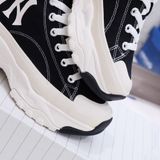  2380 - HÀNG CHÍNH HÃNG - GIÀY MLB CHUNKY HIGH -  CỔ CAO (MÀU ĐEN) - *BLACK/WHITE* - CODE: 32SHU1111-50L 