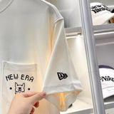  2385 - HÀNG CHÍNH HÃNG - ÁO THUN NEW ERA - KEM - 