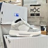  2390 - HÀNG CHÍNH HÃNG - GIÀY MLB CHUNKY LINER MID - MONOGRAM NY YANKEES - XÁM DENIM ver 2- CODE: 3ASXCMM4N-50GRS 