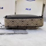  2395 - HÀNG CHÍNH HÃNG - Túi MLB Diamond Monogram Jacquard Boston Red Sox - Nâu Be - Code: 7ACRMD13N-43BGD 