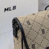  2395 - HÀNG CHÍNH HÃNG - Túi MLB Diamond Monogram Jacquard Boston Red Sox - Nâu Be - Code: 7ACRMD13N-43BGD 