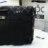  2396 - HÀNG CHÍNH HÃNG - Túi MLB Diamond Monogram Jacquard New York - Đen - Code: 7ACRMD13N-43BGD 