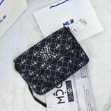  2396 - HÀNG CHÍNH HÃNG - Túi MLB Diamond Monogram Jacquard New York - Đen - Code: 7ACRMD13N-43BGD 