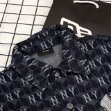  2430 - HÀNG CHÍNH HÃNG - ÁO NEW ERA -  Đầm Sơ Mi Denim Tay Dài NY Monogram 