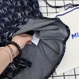  2430 - HÀNG CHÍNH HÃNG - ÁO NEW ERA -  Đầm Sơ Mi Denim Tay Dài NY Monogram 