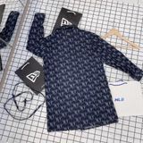  2430 - HÀNG CHÍNH HÃNG - ÁO NEW ERA -  Đầm Sơ Mi Denim Tay Dài NY Monogram 