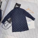  2430 - HÀNG CHÍNH HÃNG - ÁO NEW ERA -  Đầm Sơ Mi Denim Tay Dài NY Monogram 