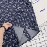  2430 - HÀNG CHÍNH HÃNG - ÁO NEW ERA -  Đầm Sơ Mi Denim Tay Dài NY Monogram 