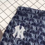  2399 - HÀNG CHÍNH HÃNG - CHÂN VÁY NỮ MLB - NEW YORK YANKEES MONOGRAM DENIM - CODE: 3FDSM0734-50NYD 